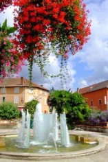  Fontaine et fleurs © Mairie de Vonnas